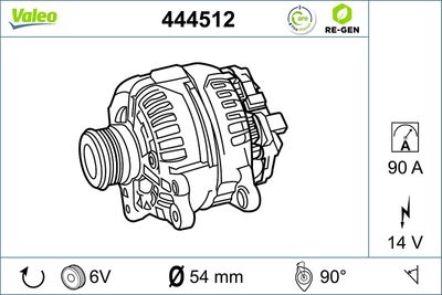 GENERATOR / ALTERNATOR VALEO 444512