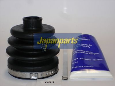 JAPANPARTS Gofruotoji membrana, kardaninis velenas