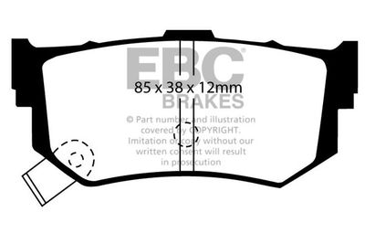 Комплект тормозных колодок, дисковый тормоз EBC Brakes DP514/2 для SUZUKI SWIFT