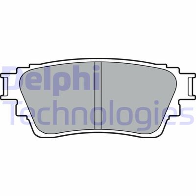 Комплект тормозных колодок, дисковый тормоз DELPHI LP3408 для MITSUBISHI ECLIPSE	CROSS