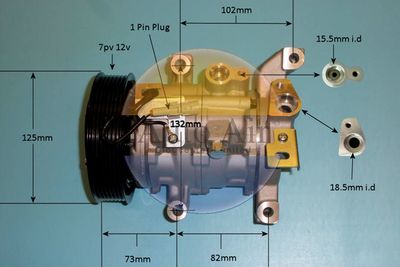 Compressor, air conditioning Auto Air Gloucester 14-4447P