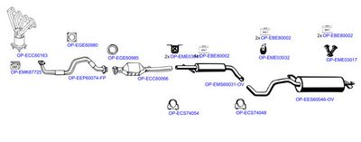 Изпускателна система OPTIMAL OP-EXSVW443