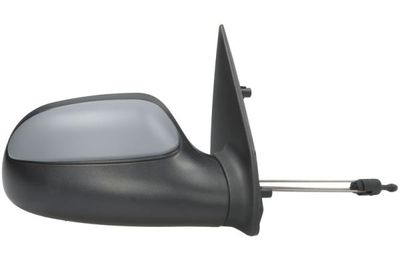 Zijspiegel Rechts (mechanisch, in reliëf, under-coated) past: CITROEN SAXO 10.99-04.04