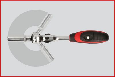 Ks Tools - Mini račňa s výkyvnou hlavou a T-rukoväťou 72zubov 1/4"
