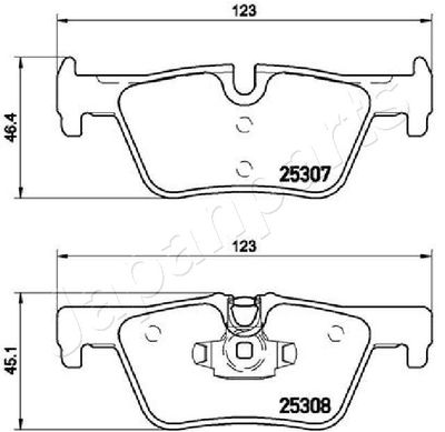 SET PLACUTE FRANA FRANA DISC JAPANPARTS PP0102AF 1