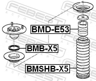 Rubber Buffer, suspension BMD-E53