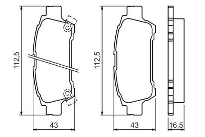 SET PLACUTE FRANA FRANA DISC BOSCH 0986424762 6