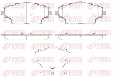 Brake pad set, disc brake