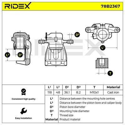 спирачен апарат RIDEX
