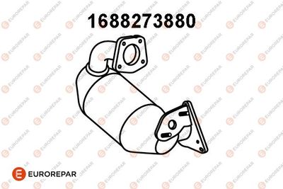 Катализатор EUROREPAR 1688273880 для NISSAN NOTE