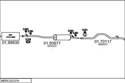 SISTEM DE ESAPAMENT MTS MERC52337A117827