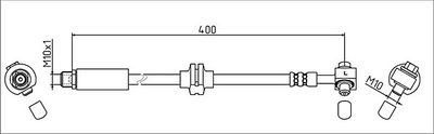 спирачен маркуч METZGER AUTOTEILE 4111623