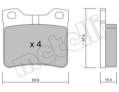 Brake Pad Set, disc brake 22-0192-1