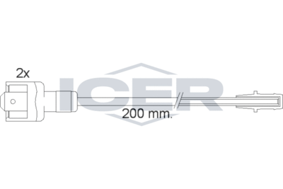 ICER 610117 E C Датчик износа тормозных колодок  для RENAULT (Рено)