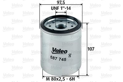 VALEO 587745 Паливний фільтр для CHRYSLER (Крайслер)