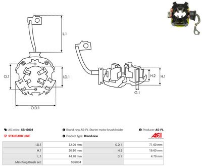 Vorschau Halter, Kohlebürsten Ansicht 2
