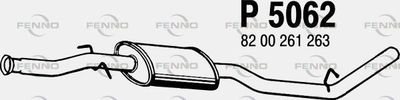 Средний глушитель выхлопных газов FENNO P5062 для RENAULT KANGOO
