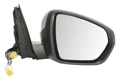 Zijspiegel Rechts (elektrisch, in reliëf, met verwarming, assistent rijstrookverandering, under-coated, met geheugen, elektrisch opklapbaar, met indicator, met temperatuursensor) past: CITROEN C5 AIRC
