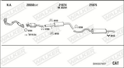 Изпускателна система WALKER SKK007907