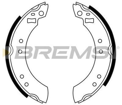 Комплект тормозных колодок BREMSI GF0199 для DAF 46