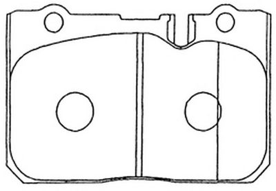 FIT FP0665 Тормозные колодки и сигнализаторы  для LEXUS LS (_F2_) 400 (UCF20_)