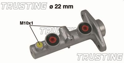 Главный тормозной цилиндр TRUSTING PF587 для HONDA CIVIC