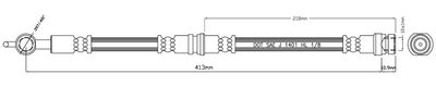 Тормозной шланг MOTAQUIP VBJ599 для MITSUBISHI CARISMA