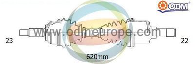 Приводной вал Multiparts 18-001350 для CHEVROLET SILVERADO