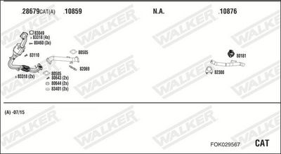 Изпускателна система WALKER FOK029567
