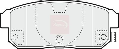 APEC Brake Pad Set, disc brake PAD1399