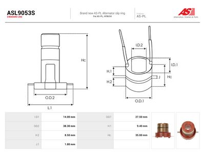 Kolektora gredzens, Ģenerators AS-PL ASL9053S