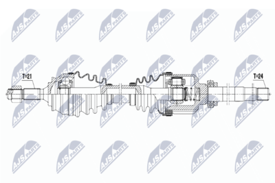Wał napędowy NTY NPW-CT-057