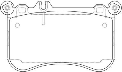 FIT FP1634 Тормозные колодки и сигнализаторы  для MERCEDES-BENZ E-CLASS (W212) E 500 4-matic (212.091)
