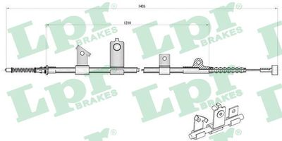 Cable Pull, parking brake C0488B