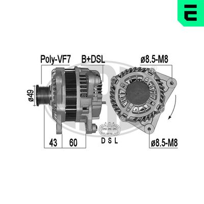 GENERATOR / ALTERNATOR ERA 209526A