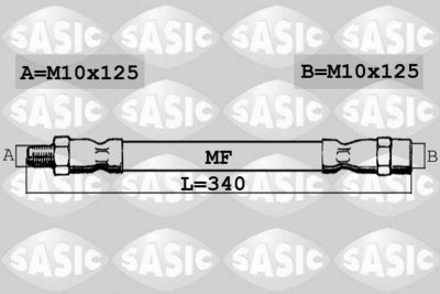SASIC SBH6352 Гальмівний шланг  для LADA (Лада)