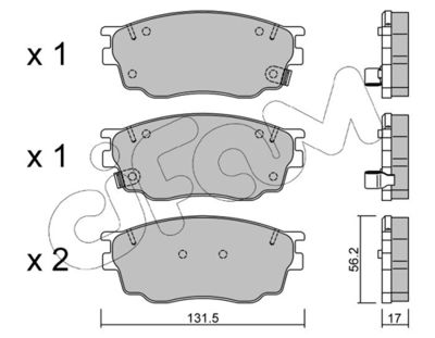 CIFAM 822-475-0 Тормозные колодки и сигнализаторы  для MAZDA 6 Hatchback (GG) 1.8