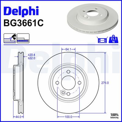 спирачен диск DELPHI