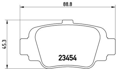 Комплект тормозных колодок, дисковый тормоз P 56 032