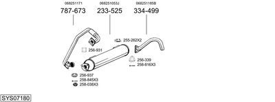 SISTEM DE ESAPAMENT BOSAL SYS07180