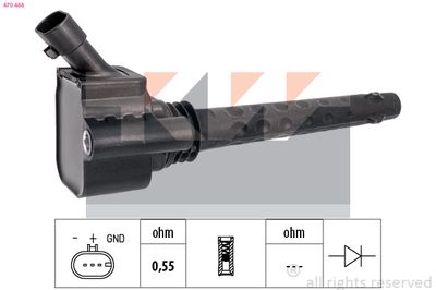 Zapalovací cívka KW 470 488