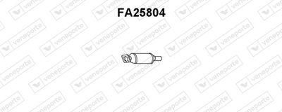 Предглушитель выхлопных газов VENEPORTE FA25804 для FIAT PALIO