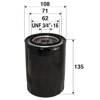 Масляный фильтр VALEO 586059 для TOYOTA CRESSIDA