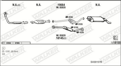 Изпускателна система WALKER SA30157B