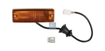 Controlelampje, zijkant Rechts (kleur van het glas: oranje, P21W, met lampvoet, in fender) past: MERCEDES MK, NG, O 301, O 402, SK 08.73-09.96