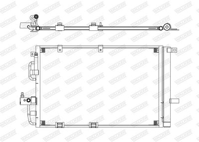KONDENSATOR KLIMAANLAGE WALKER WCD00006 7