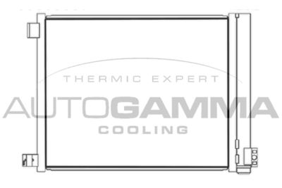 Конденсатор, кондиционер AUTOGAMMA 107434 для NISSAN NOTE