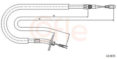 CABLU FRANA DE PARCARE