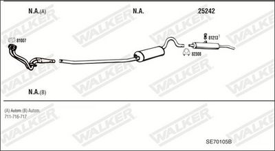 Изпускателна система WALKER SE70105B