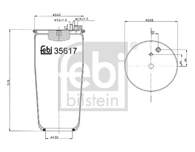 FEBI BILSTEIN Federbalg, Luftfederung